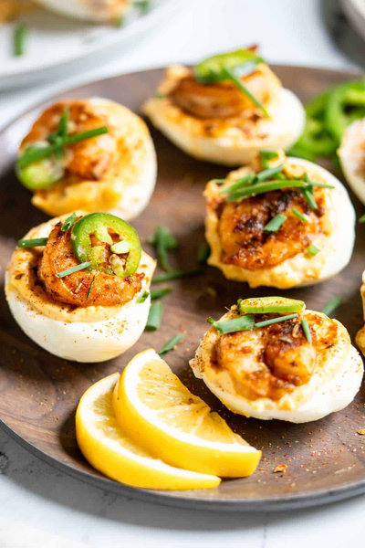 Cajun Shrimp Deviled Eggs