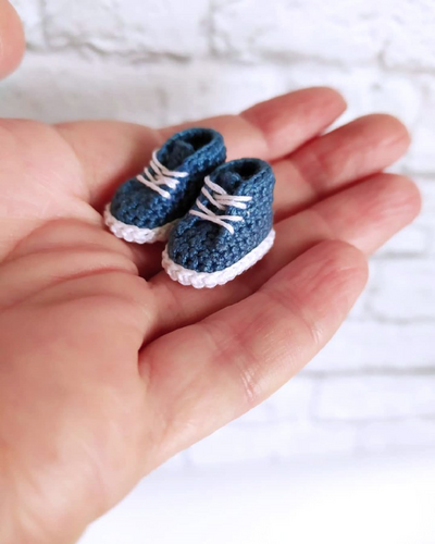 Crochet Adorable Miniature Sneakers