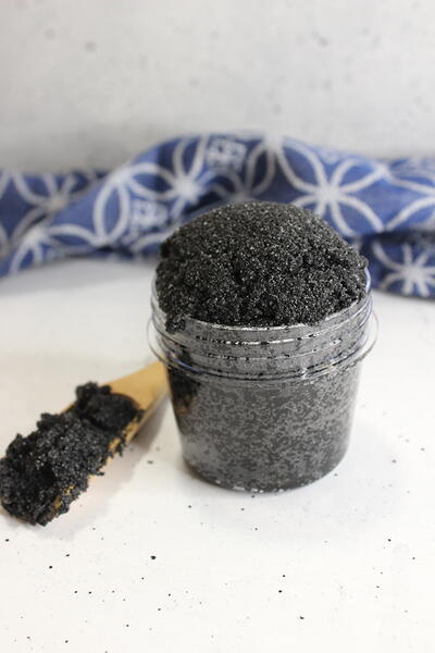 Charcoal Sugar Scrub Recipe