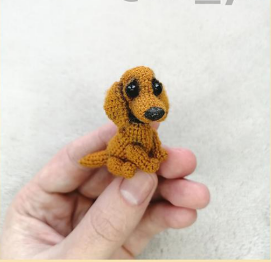  Crochet Tiny Dachshund Puppy