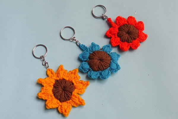 Sunflower Keychain Perfect Idea