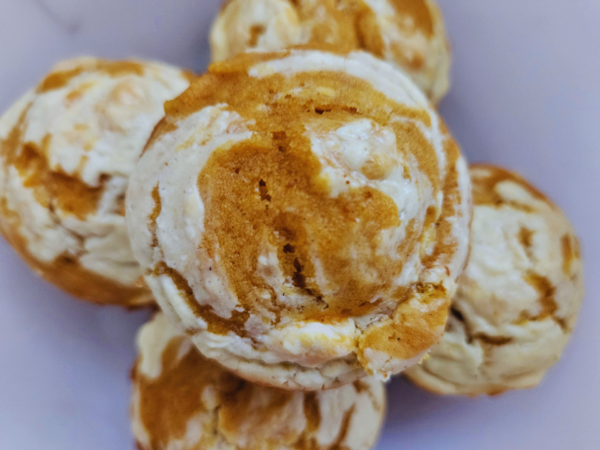 Pumpkin Muffins With Cream Cheese Swirl