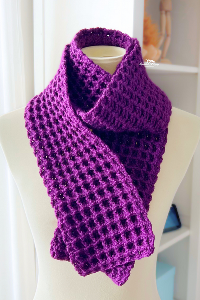 Waffle Stitch Scarf