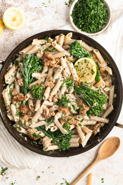 Pasta With Sausage And Broccolini