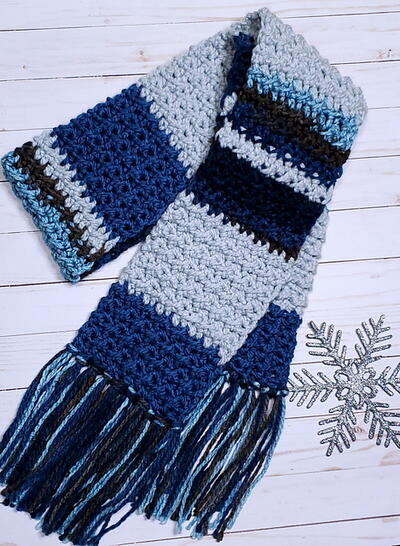 Striped Bulky Scarf