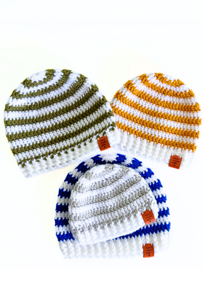 Striped Beanie Hat