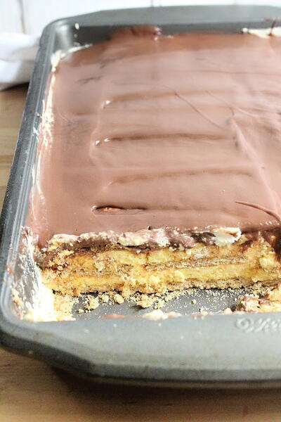 No Bake Eclair Cake