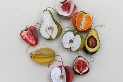 Printable 3d Fruit Ornaments