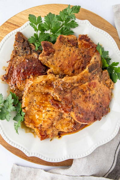 Maple Glazed Pork Chops