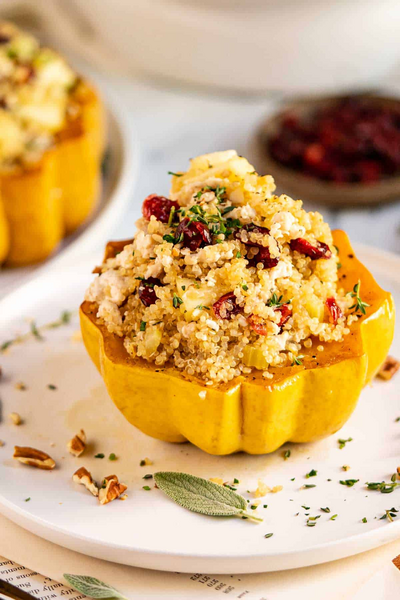 Ground Turkey Stuffed Acorn Squash