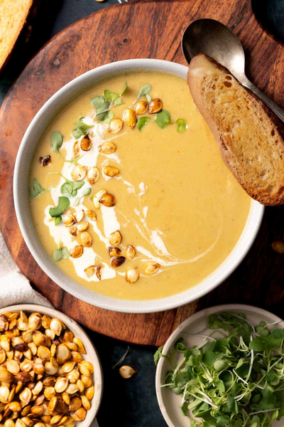 Curried Delicata Squash Soup