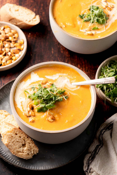 Roasted Butternut Squash And Carrot Soup