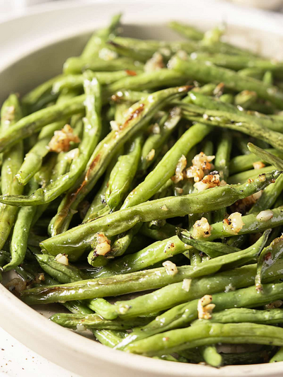 Garlic Roasted Green Beans