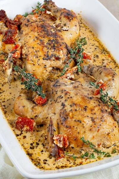 Slow Cooker Cornish Hens With Dreamy Marry Me Sauce
