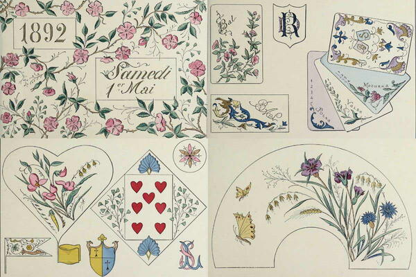  Art Nouveau Graphic Designs Borders And Frames