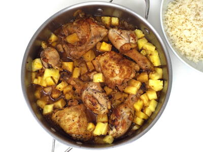 Chicken Hamonado With Jasmine Rice
