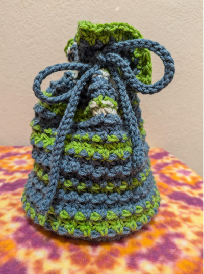 Trinity Stitch Drawstring Bag Pattern