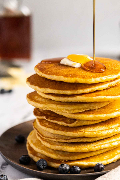 Fluffy Cornmeal Pancakes