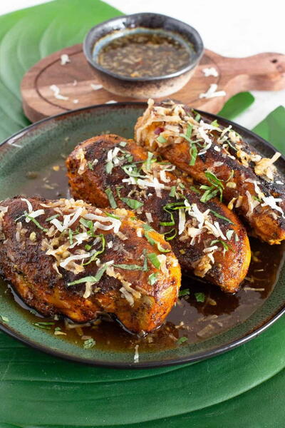 Thai Grilled Chicken With Coconut And Lime Sauce