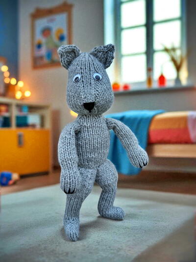 Knit A Wolf! Free And Easy Stuffed Animal Knitting Pattern