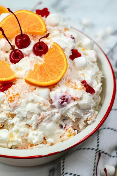 Ambrosia Salad With Cool Whip: Easy Fruit Salad Recipe