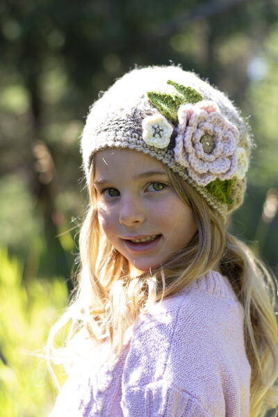 Bouquet Slouch Hat Pattern For Girls