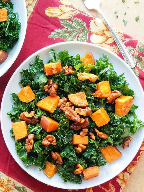  Roasted Sweet Potato And Kale Salad