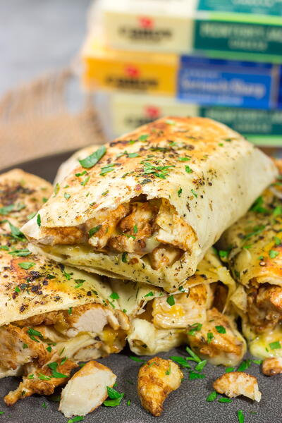 Cheesy Chicken Wraps