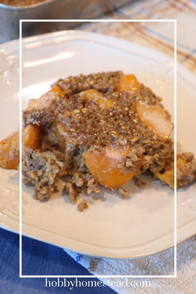 Peaches And Cream Baked Oatmeal: A Sweet Morning Treat