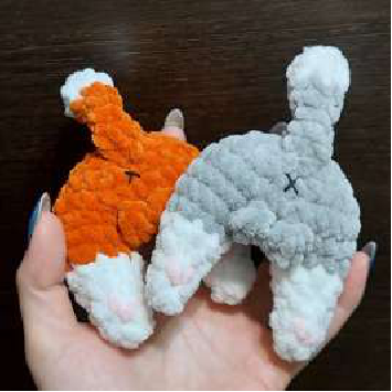 Kitty-butts Keychain