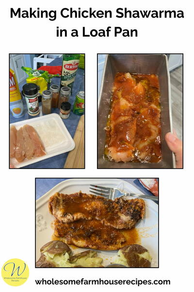 Tender Oven Baked Shawarma Chicken Recipe In A Loaf Pan