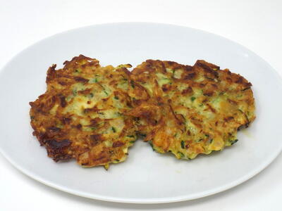 Kolokithokeftedes (greek Zucchini And Feta Fritters)