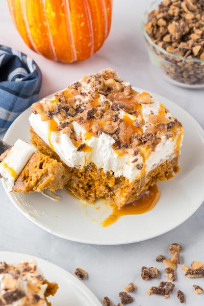 Pumpkin Poke Cake
