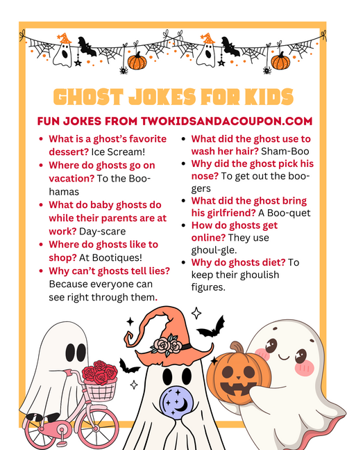  20 Ghost Jokes For Kids 