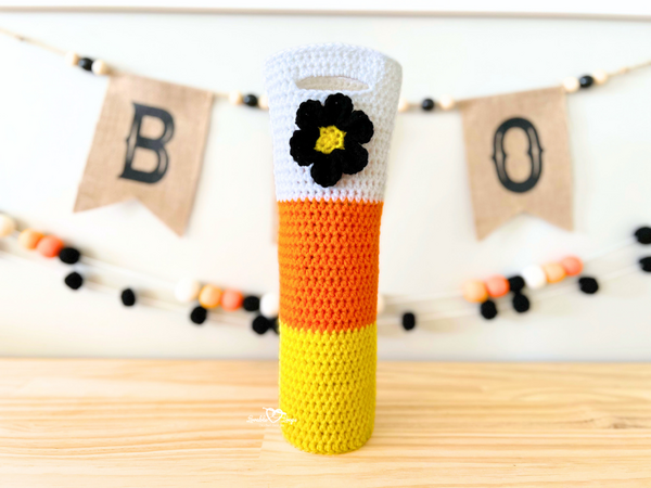 Candy Corn Wine Bottle Holder