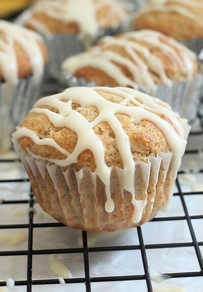 Maple Muffins With Maple Glaze
