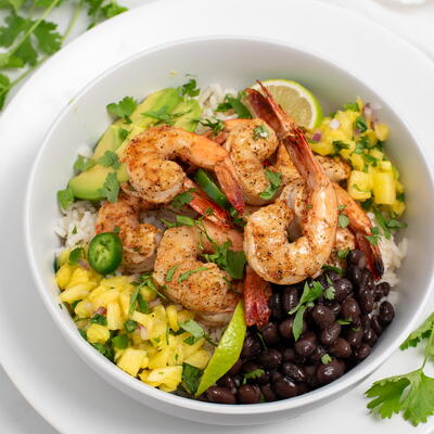 Blackened Shrimp Bowls
