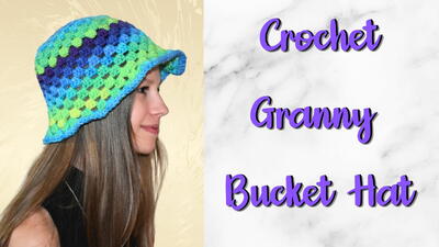 Crochet Granny Bucket Hat