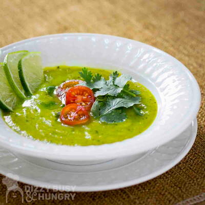 30 Minute Creamy Zucchini Curry Soup (dairy-free)