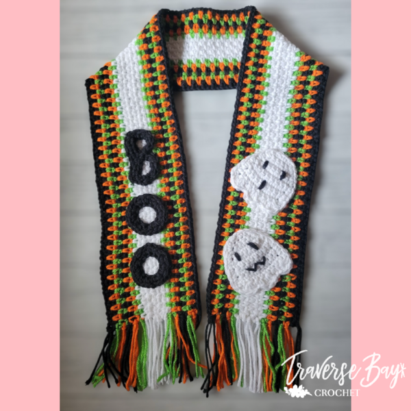Halloween Boo Scarf