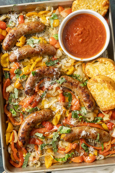 Oven Baked Italian Sausage And Peppers