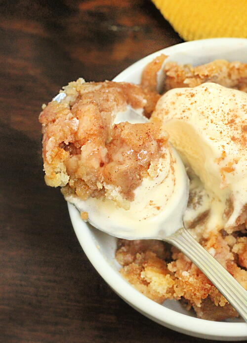 Apple Dump Cake With Fresh Apples