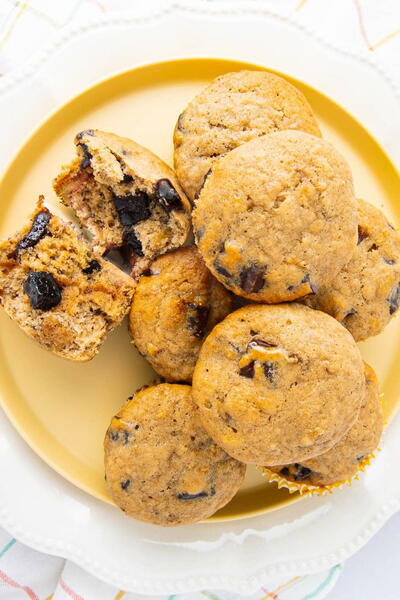 Chocolate Chunk Banana Muffins
