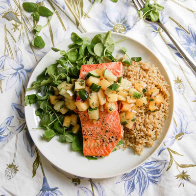 Salmon With Pineapple Salsa