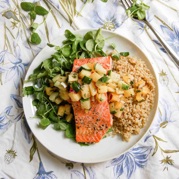 Salmon With Pineapple Salsa