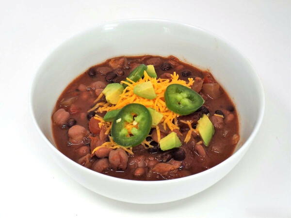 Three Bean Slow Cooker Chili