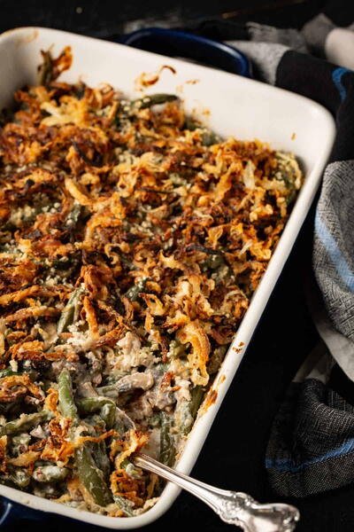 Creamy Green Bean Casserole Without Canned Soup