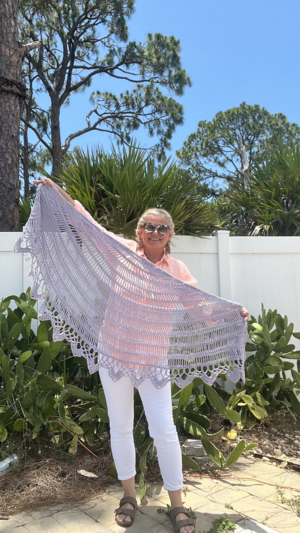 Easy As Pi Gloria Crochet Shawl