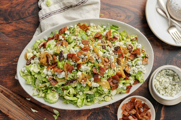 Crispy Bacon Brussels Sprout Salad