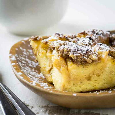 Baked French Toast With Brioche And Butterscotch